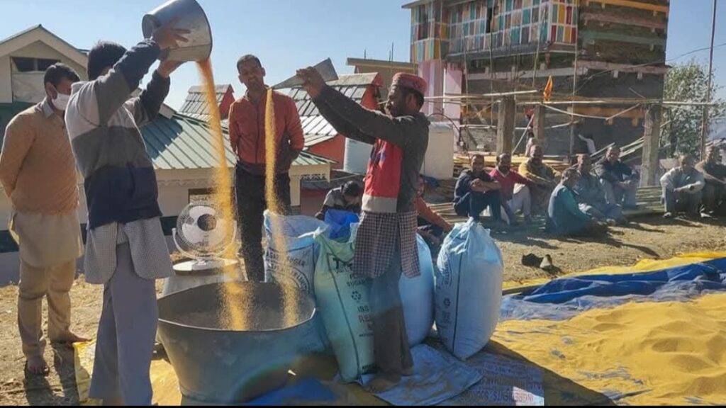 70 quintals of Ramdana is kept safe in Dharech temple to deal with disasters like famine 70 quintals of Ramdana is kept safe in Dharech temple to deal with disasters like famine HIMACHAL HEADLINES