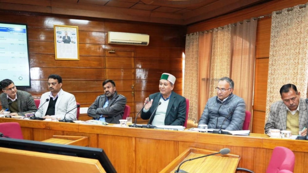 Jagat Singh Negi directs to provide photographic evidence of the progress made under HP shiva project Jagat Singh Negi directs to provide photographic evidence of the progress made under HP shiva project HIMACHAL HEADLINES