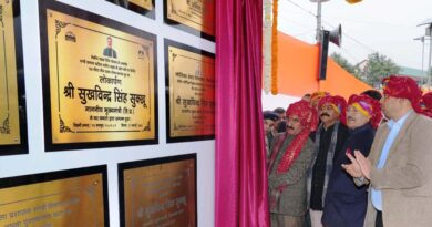 Sukhu dedicates nine development projets worth Rs. 46.82 crore for Drang and Sadar assembly constituencies HIMACHAL HEADLINES