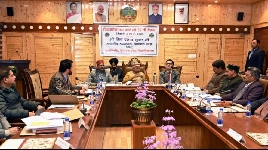Governor Shukla presides over 35th court meeting of HP University Governor Shukla presides over 35th court meeting of HP University HIMACHAL HEADLINES