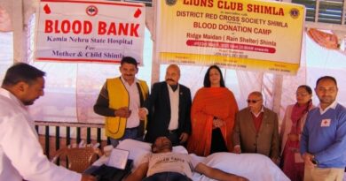 Lions Club Shimla Organizes Successful Blood Donation Camp to Strengthen Community Health HIMACHAL HEADLINES