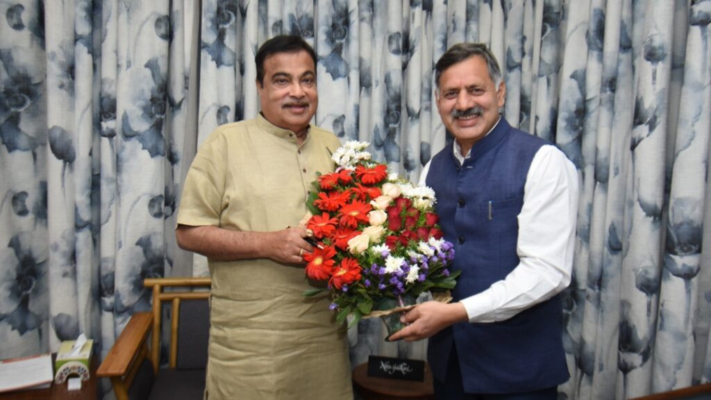 Technical Education Minister calls on Union Road Transport and Highways Minister Technical Education Minister calls on Union Road Transport and Highways Minister HIMACHAL HEADLINES