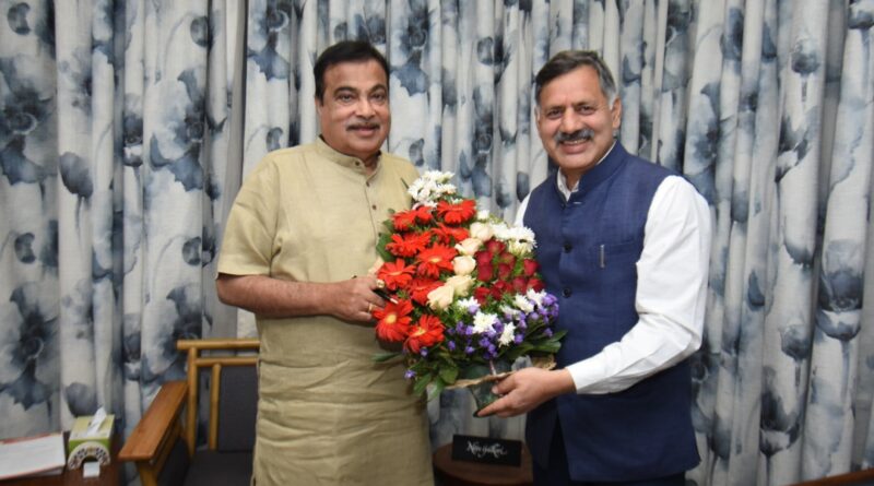 Technical Education Minister calls on Union Road Transport and Highways Minister Technical Education Minister calls on Union Road Transport and Highways Minister HIMACHAL HEADLINES