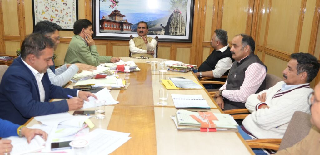 Senior secondary sections within areas of urban local bodies to be made co-educational : Sukhu HIMACHAL HEADLINES