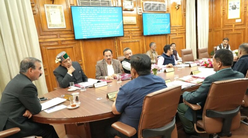 Himachal Cabinet Decisions Himachal Cabinet Decisions HIMACHAL HEADLINES