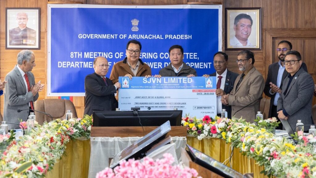 SJVN Releases Rs. 269.97 Crore as Land Compensation for 3097 MW Etalin HEP in Arunachal Pradesh HIMACHAL HEADLINES