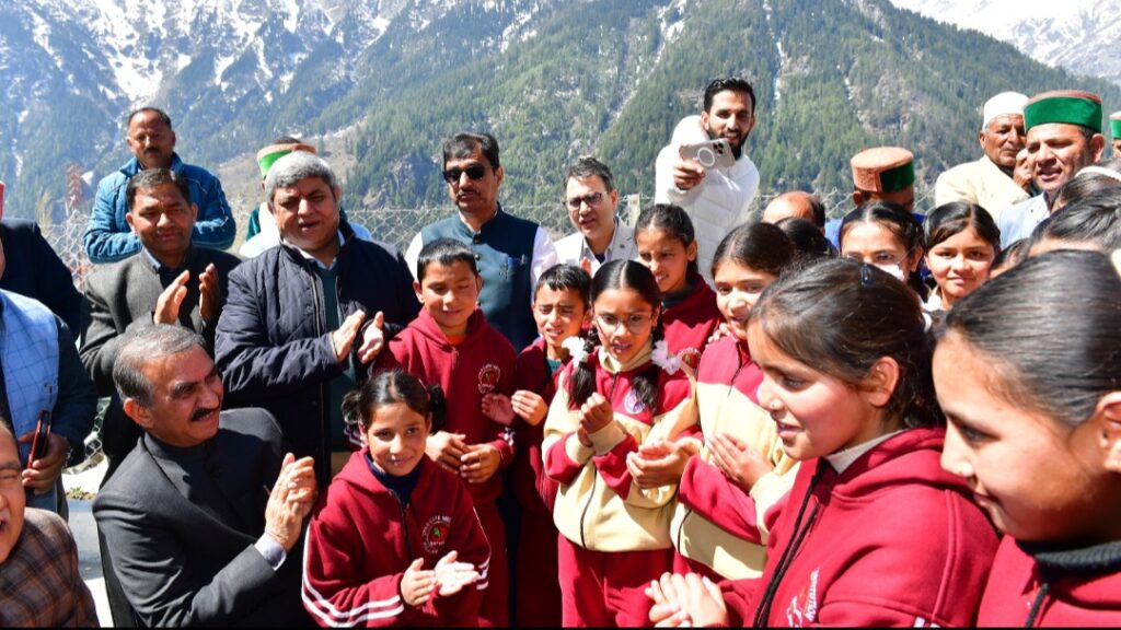 Sukhu interacts with children of Kilar Balika Ashram Sukhu interacts with children of Kilar Balika Ashram HIMACHAL HEADLINES