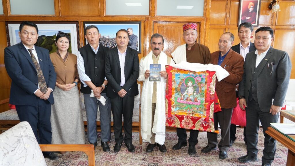 Delegation of Tibetan Government, led by PM Penpa Tsering, called on CM Sukhu Delegation of Tibetan Government, led by PM Penpa Tsering, called on CM Sukhu HIMACHAL HEADLINES