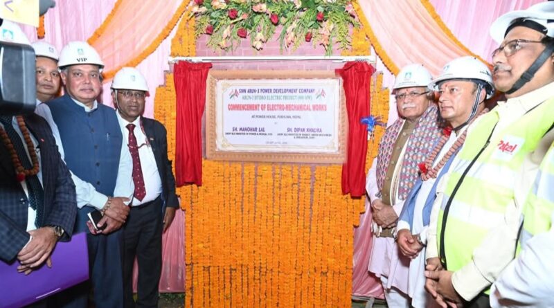 Power Ministers of India and Nepal Visit SJVN’s Arun-3 Project in Nepal Power Ministers of India and Nepal Visit SJVN’s Arun-3 Project in Nepal HIMACHAL HEADLINES
