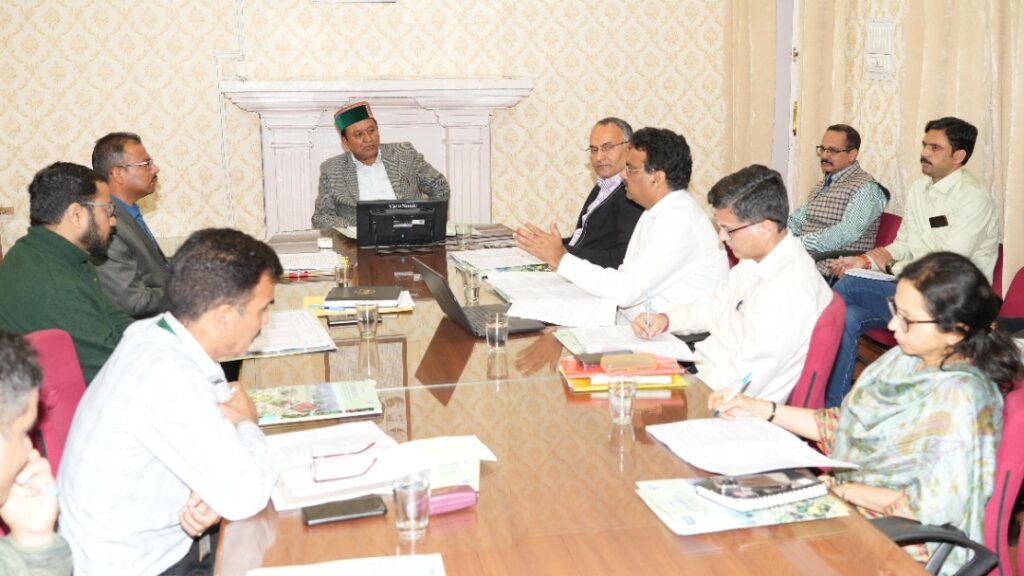 Jagat Singh Negi directs to impose penalty on firms on failing to complete solar fencing work Jagat Singh Negi directs to impose penalty on firms on failing to complete solar fencing work HIMACHAL HEADLINES