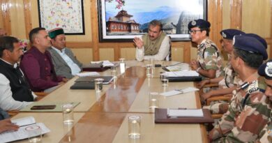 Sukhu discusses border development and collaboration with ITBP Sukhu discusses border development and collaboration with ITBP HIMACHAL HEADLINES