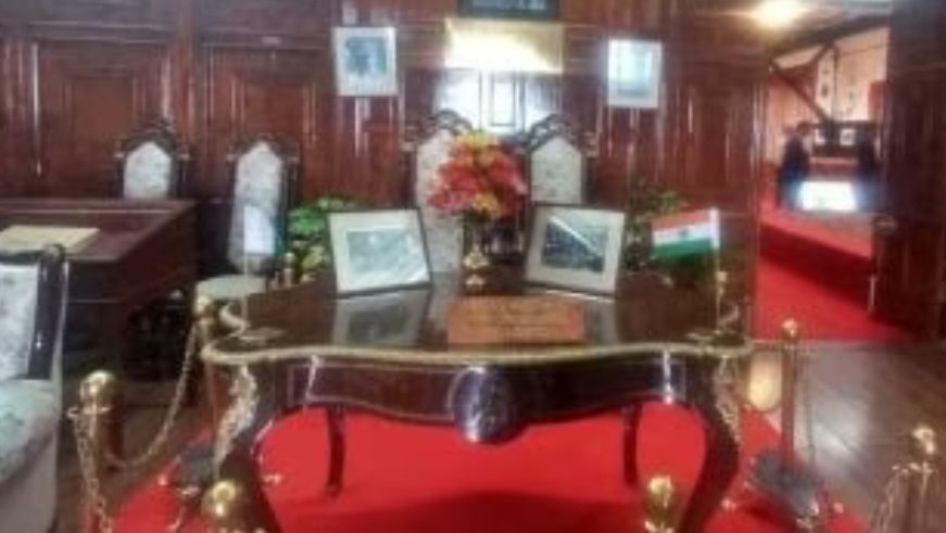 A Symbol of Changing Times: The Shimla Agreement Table Now Displays Only the Indian Flag HIMACHAL HEADLINES