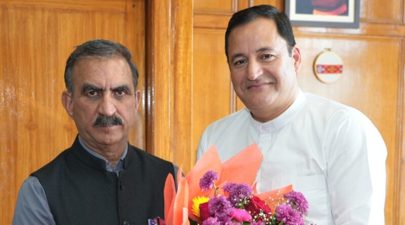 Agriculture Minister of J&K calls on Chief Minister HIMACHAL HEADLINES
