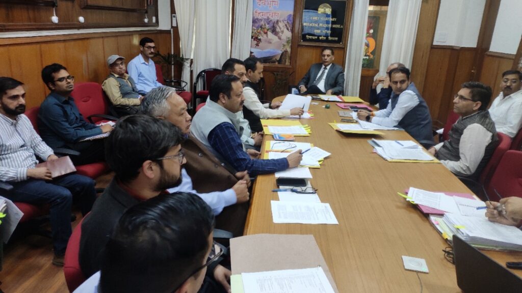 CS Prabodh Saxena presides over 5th State Level STF meeting for elimination of Single Use Plastic HIMACHAL HEADLINES
