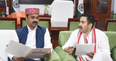 Vikramaditya Singh calls on Union RD Minister Vikramaditya Singh calls on Union RD Minister HIMACHAL HEADLINES