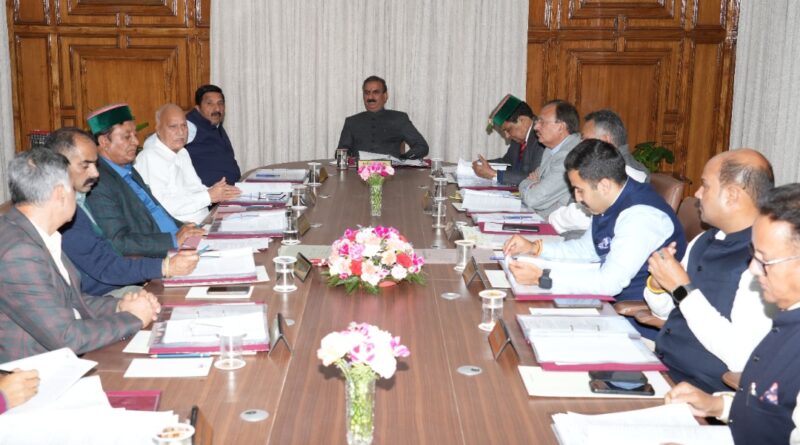Himachal Cabinet Decisions HIMACHAL HEADLINES