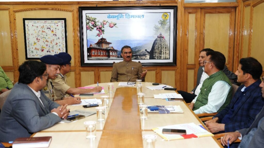 Sukhu chairs a high level meeting, Congratulates Armed Forces on Operation Sindoor success HIMACHAL HEADLINES