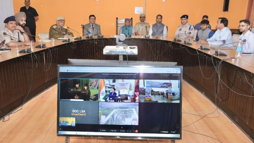 Union Defence Minister Shiv Pratap Shukla inaugurates 'Bhim Setu' in Himachal's Udaipur HIMACHAL HEADLINES