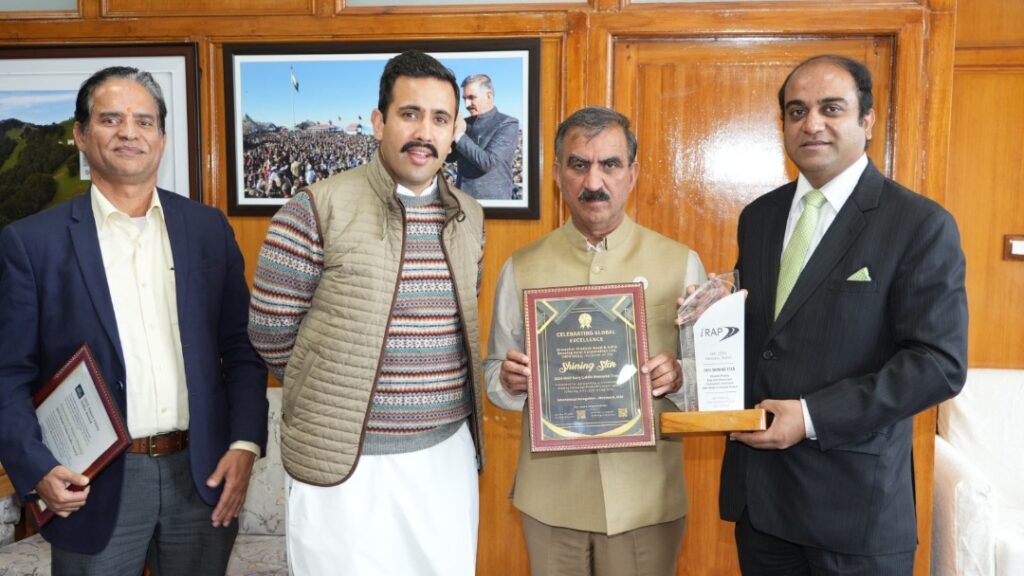 Himachal bags prestigious infrastructure Awards, Sukhu congratulates team Himachal bags prestigious infrastructure Awards, Sukhu congratulates team HIMACHAL HEADLINES