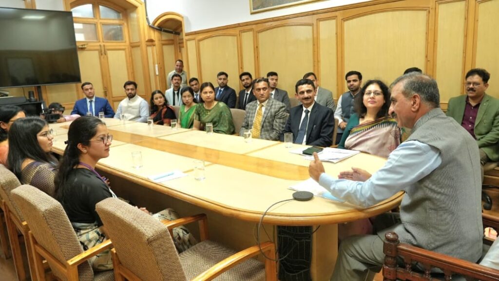 Adopt people centric approach, Sukhu tells young officers Adopt people centric approach, Sukhu tells young officers HIMACHAL HEADLINES