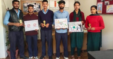 Competitions organized on Anti-Drug Day at Pragati ITI HIMACHAL HEADLINES