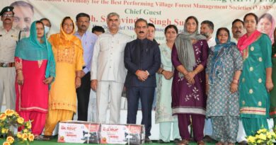 Sukhu honours forest management socities of Kangra and Chamba HIMACHAL HEADLINES