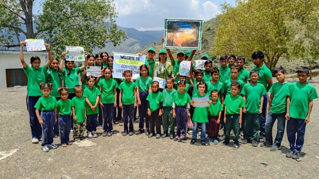 School children took out an environmental rally in Dhali Bagda HIMACHAL HEADLINES