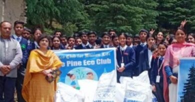School children took out a rally to save the environment in the tourist spot Kufri HIMACHAL HEADLINES
