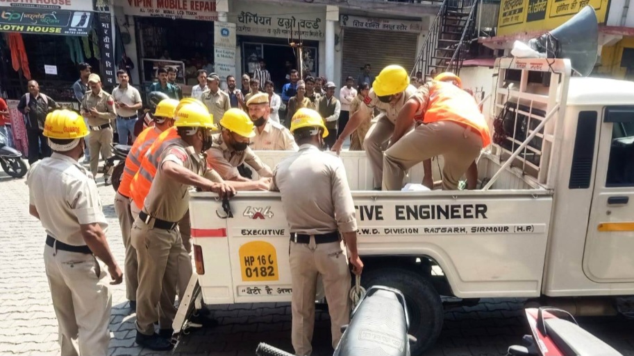 Mega mock exercise on disaster management at Nehru Ground, Rajgarh HIMACHAL HEADLINES