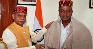 Padmashri Hariman Sharma calls on Governor Shukla Padmashri Hariman Sharma calls on Governor Shukla HIMACHAL HEADLINES