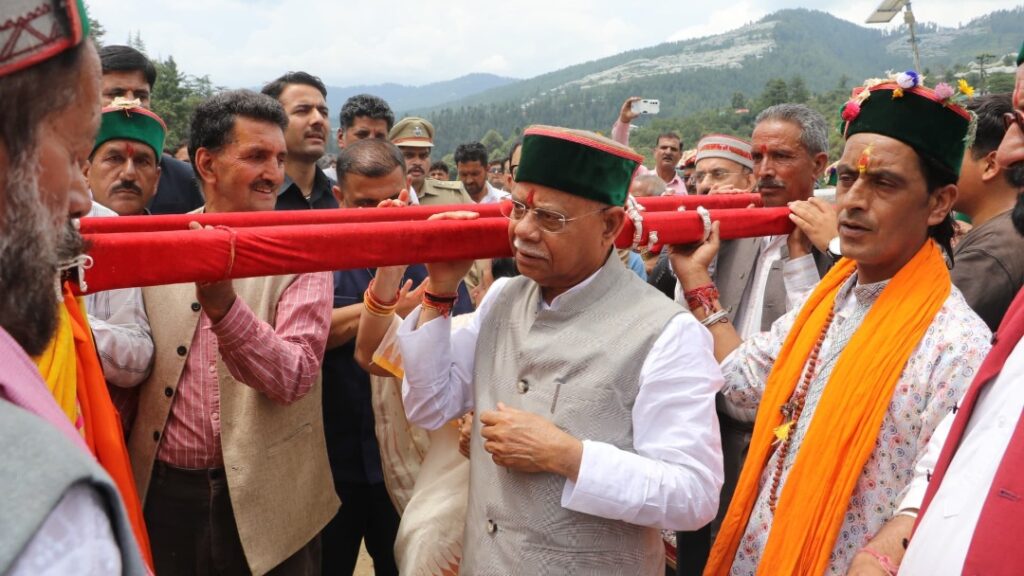 Governor Shukla visits Devta Maheshwar Temple at Pujarli Governor Shukla visits Devta Maheshwar Temple at Pujarli HIMACHAL HEADLINES