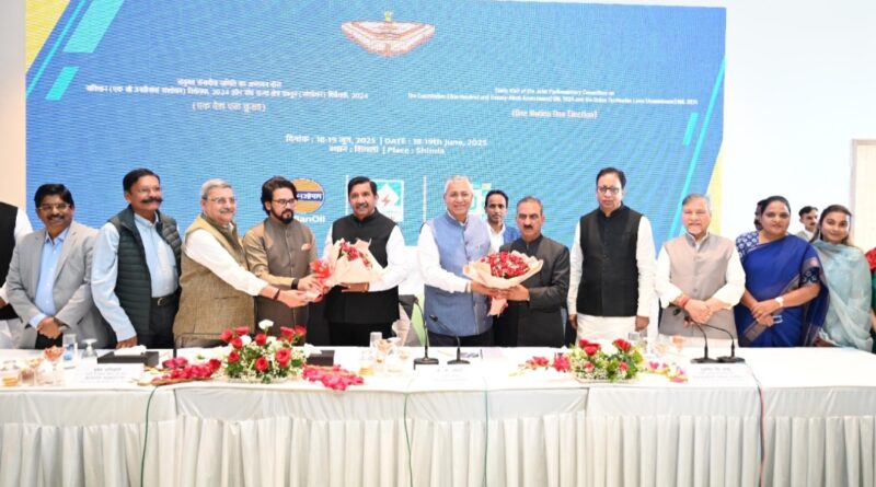 JPC on ‘One Nation-One Election’ meets CM and Dy CM HIMACHAL HEADLINES