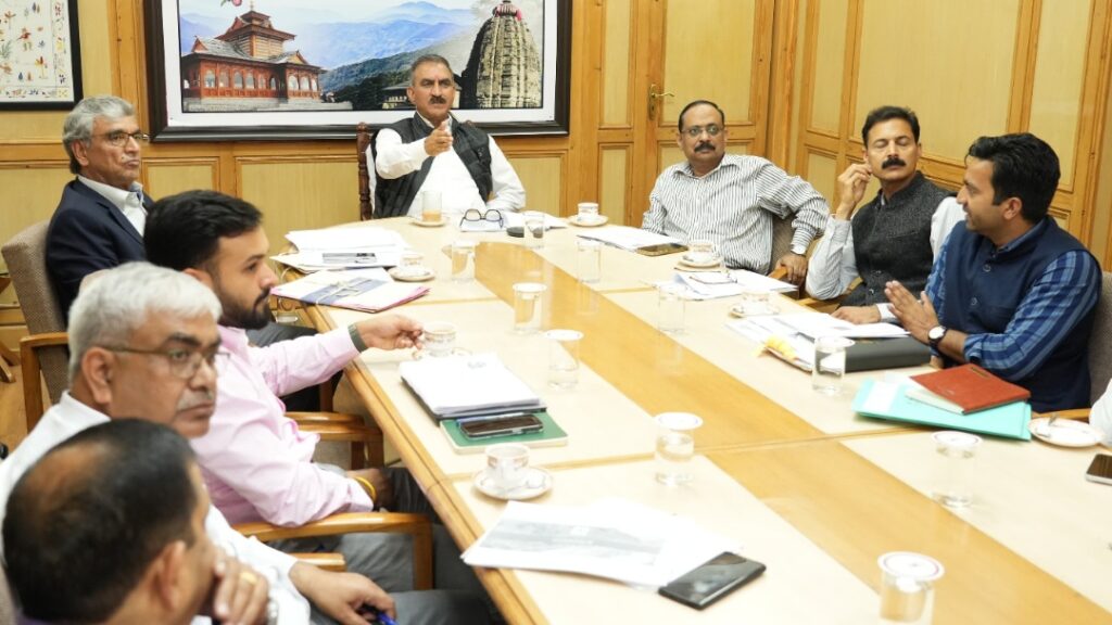 Sukhu directs to serve notices against developers for delay in hydropower projects HIMACHAL HEADLINES
