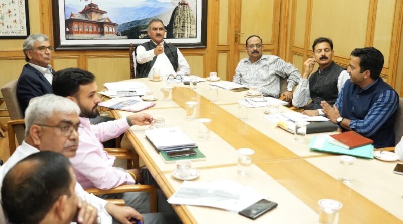 Sukhu directs to serve notices against developers for delay in hydropower projects HIMACHAL HEADLINES