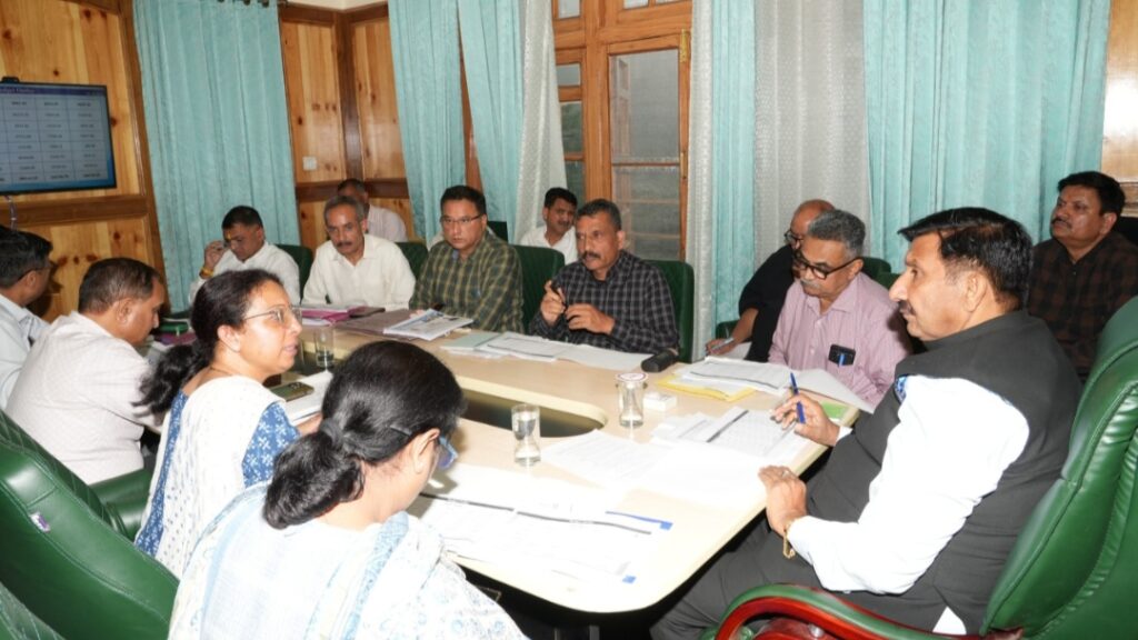 Deputy CM Agnihotri chairs review meeting of Jal Shakti Department HIMACHAL HEADLINES