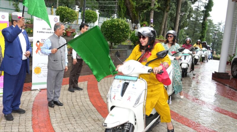 Sukhu flags off 12 E-Scooters to reach out to HIV, STI, TB & Hepatitis patients HIMACHAL HEADLINES
