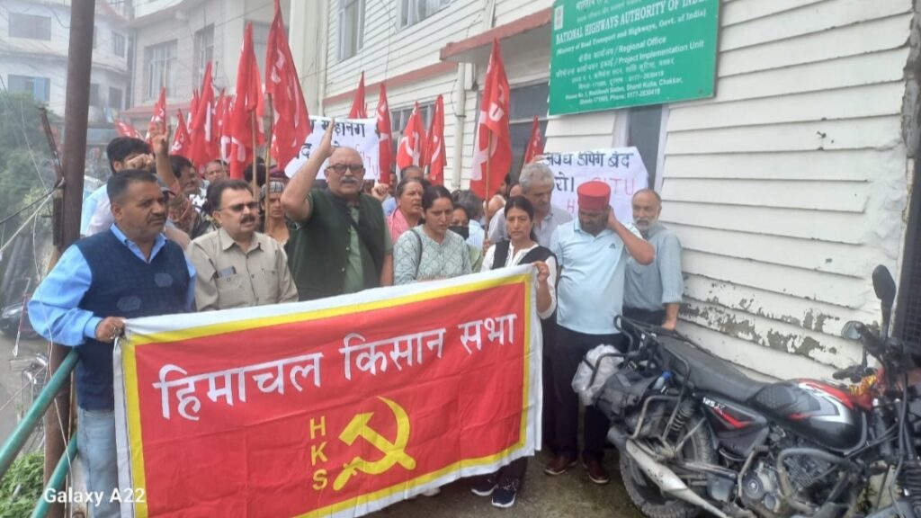Himachal’s Farmers & Workers Rise Against Highway Chaos Himachal’s Farmers & Workers Rise Against Highway Chaos HIMACHAL HEADLINES