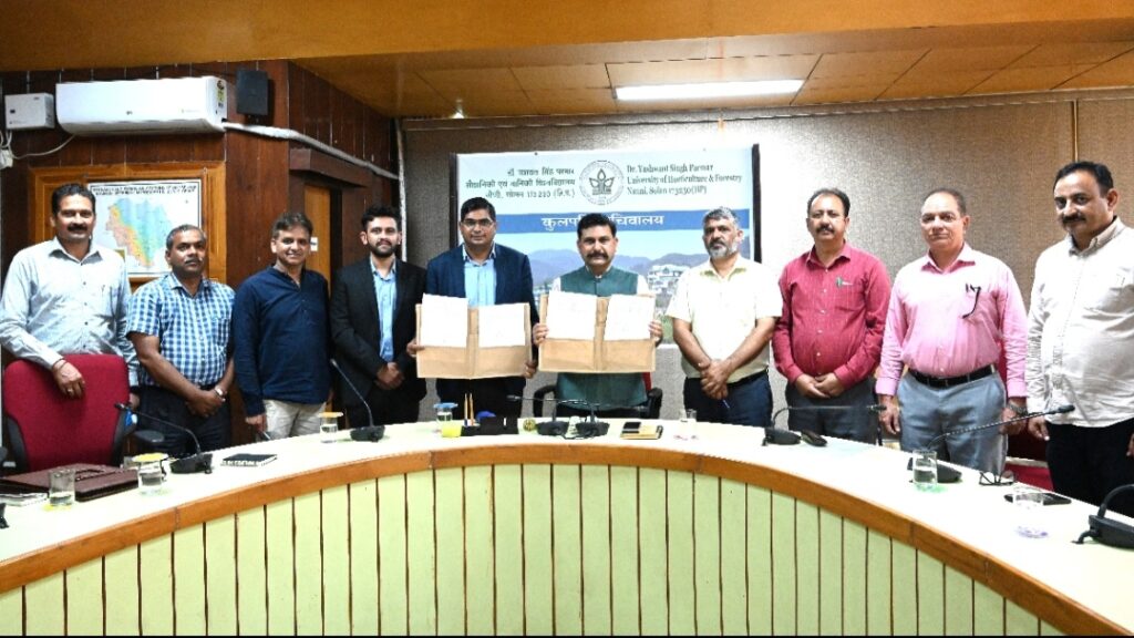 Nauni University Signs MoU with Mahindra Summit Agrisciences for Collaborative Research and Training HIMACHAL HEADLINES