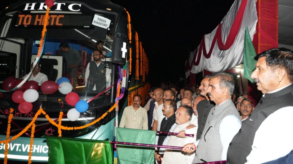 Sukhu flags off 24 state-of-the-art volvo buses Sukhu flags off 24 state-of-the-art volvo buses HIMACHAL HEADLINES