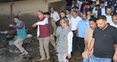 Sukhu and Jairam jointly inspect the disaster hit Thunag market Sukhu and Jairam jointly inspect the disaster hit Thunag market HIMACHAL HEADLINES