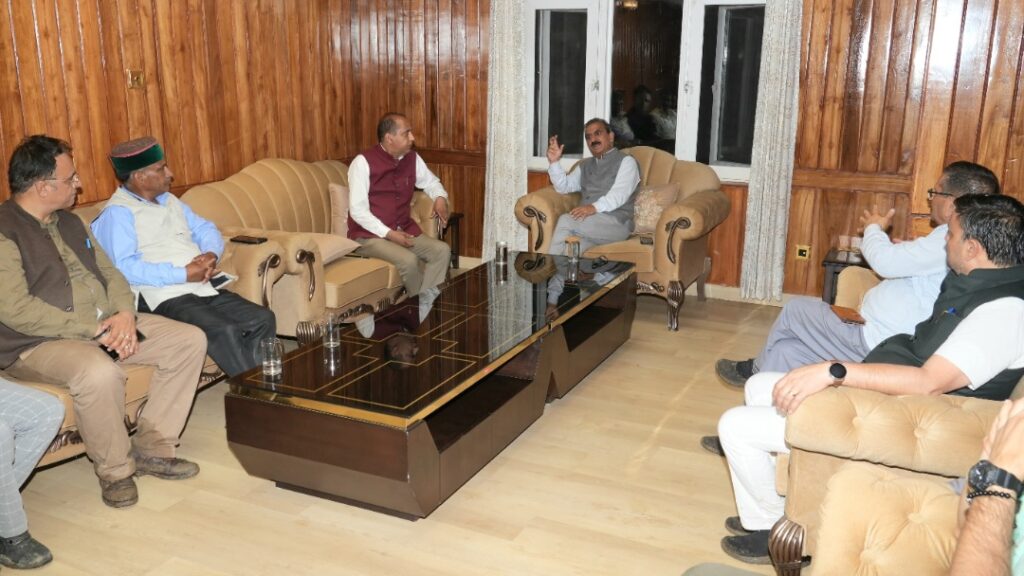 Sukhu reviews relief and rehabilitation work with Jairam HIMACHAL HEADLINES