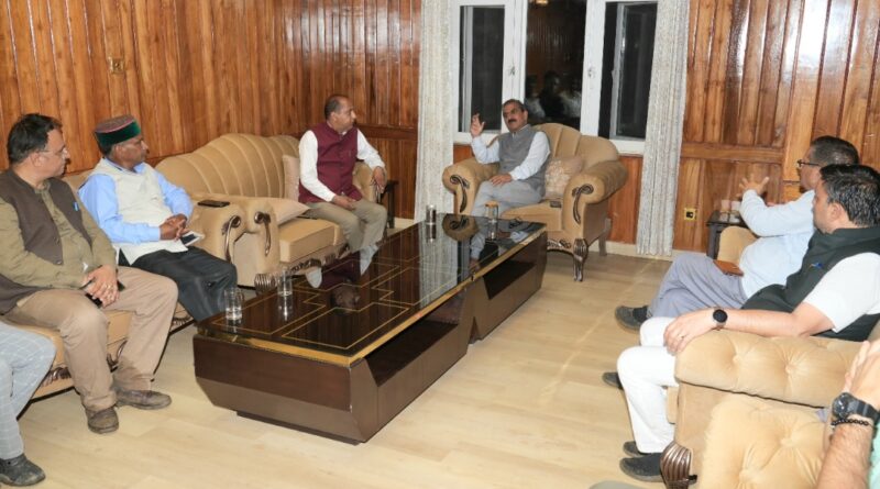 Sukhu reviews relief and rehabilitation work with Jairam HIMACHAL HEADLINES