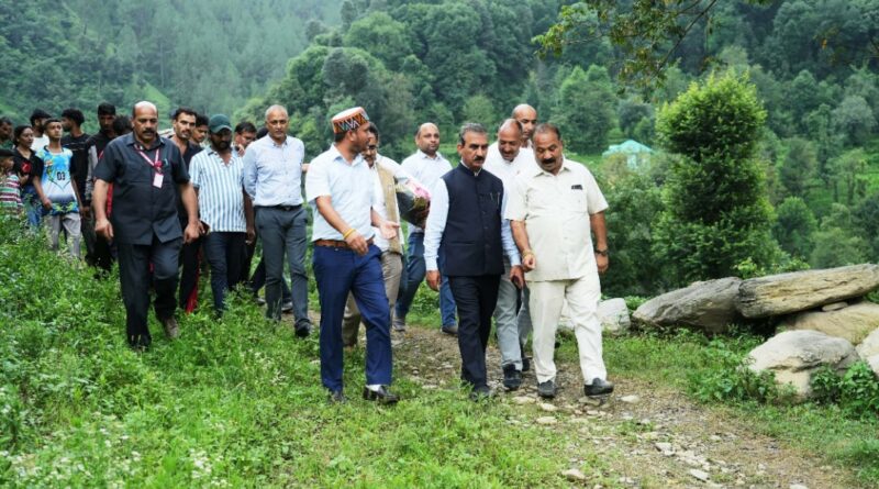 Sukhu visits disaster-hit villages in Nachan Constituency HIMACHAL HEADLINES