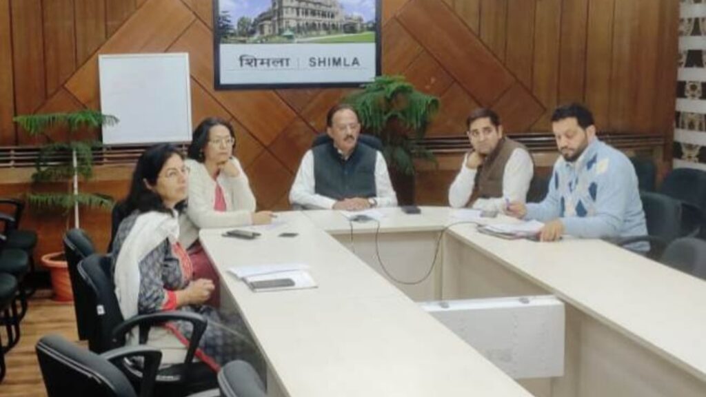 Harshwardhan attended virtual meeting on Employment Linked Incentive Scheme Harshwardhan attended virtual meeting on Employment Linked Incentive Scheme HIMACHAL HEADLINES