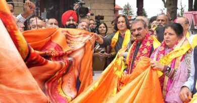 Sukhu participates in installation of Hanuman Dhwaja at Jakhu temple HIMACHAL HEADLINES