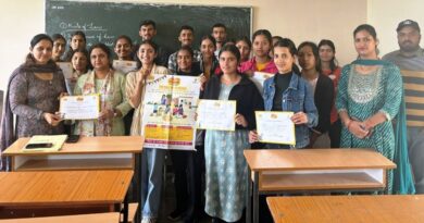 NSS volunteers were honored by NGOs HIMACHAL HEADLINES