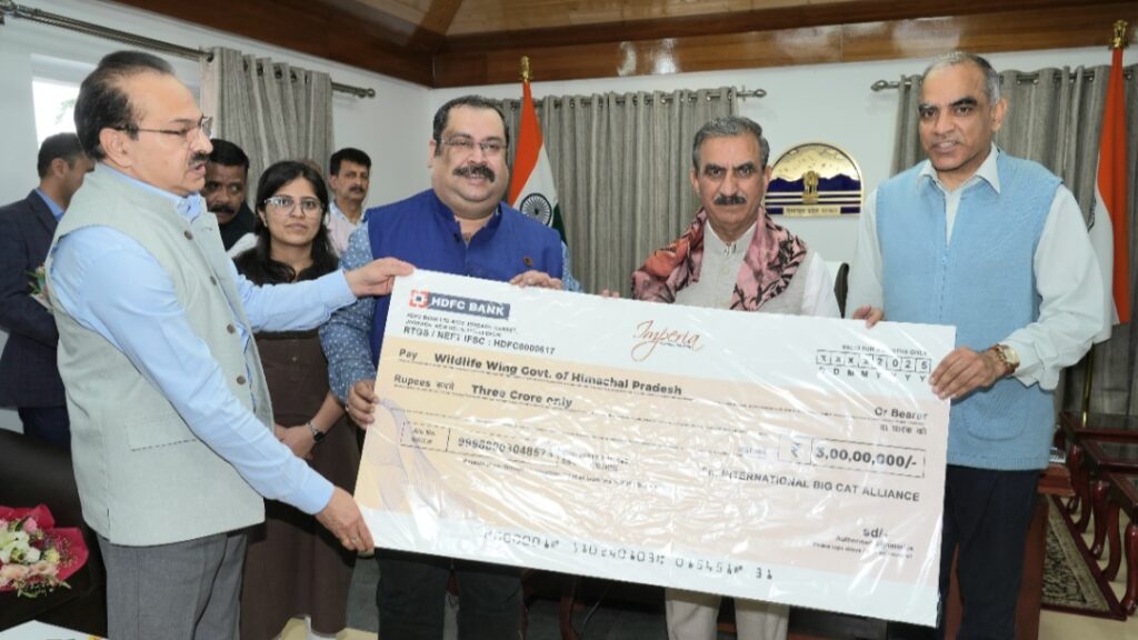 IBCA presents Rs. 3 crore cheque to the CM to support Tsarap Chu Conservation Reserve HIMACHAL HEADLINES