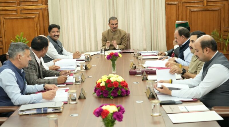 Himachal Cabinet Decisions Himachal Cabinet Decisions HIMACHAL HEADLINES