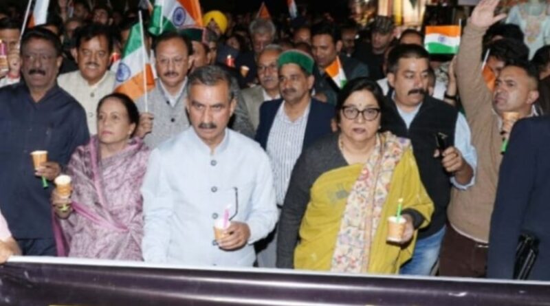 Congress will organize a candle march tomorrow on 14 August across the country  HIMACHAL HEADLINES