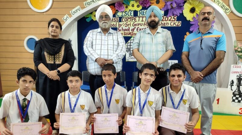 Samarth Gupta of Auckland House School for Boys Qualifies for Nationals at CISCE Regional Chess Tournament HIMACHAL HEADLINES